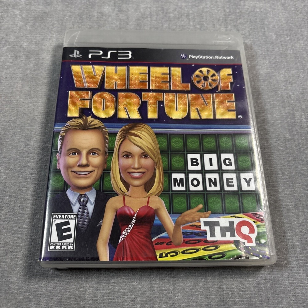 Wheel of Fortune PS3 Sony PlayStation 3 Game with Manual Rated E THQ
